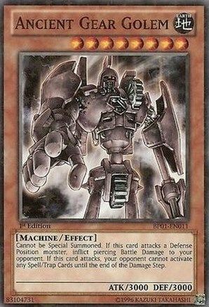 Ancient Gear Golem (Starfoil) - BP01-EN011 - Battle Pack: Epic Dawn 1st Edition