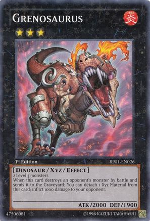 Grenosaurus (Starfoil) (BP01-EN026) - Battle Pack: Epic Dawn Unlimited
