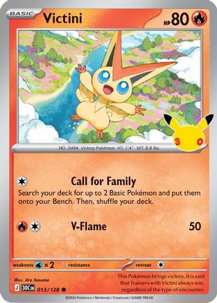 Victini - 013/128 - ME 30th Celebration Holofoil