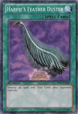 Harpie's Feather Duster (Starfoil) (BP01-EN035) - Battle Pack: Epic Dawn 1st Edition