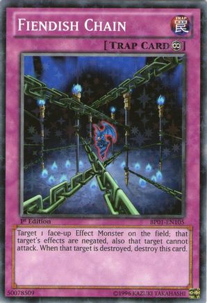 Fiendish Chain (Starfoil) (BP01-EN105) - Battle Pack: Epic Dawn 1st Edition
