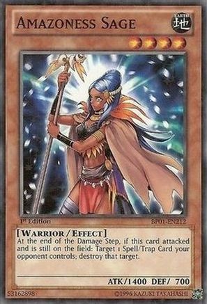 Amazoness Sage (Starfoil) - BP01-EN212 - Battle Pack: Epic Dawn Unlimited