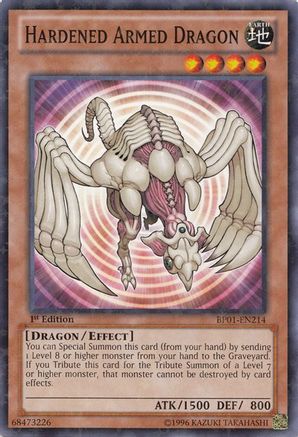 Hardened Armed Dragon (Starfoil) (BP01-EN214) - Battle Pack: Epic Dawn 1st Edition