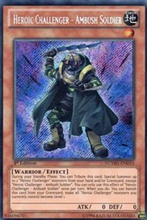 Heroic Challenger - Ambush Soldier (NUMH-EN010) - Number Hunters Unlimited