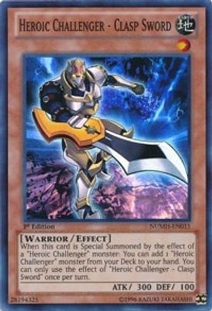 Heroic Challenger - Clasp Sword (NUMH-EN011) - Number Hunters Unlimited