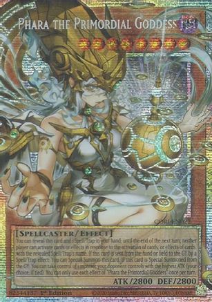 Phara the Primordial Goddess (Starlight Rare) (Extended Art) - CORI-EN022 - Chaos Origins 1st Edition