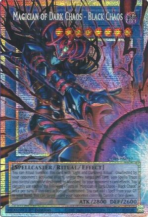 Magician of Dark Chaos - Black Chaos (Starlight Rare) (Extended Art) - CORI-EN027 - Chaos Origins 1st Edition