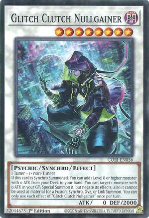 Glitch Clutch Nullgainer - CORI-EN036 - Chaos Origins 1st Edition