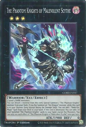 The Phantom Knights of Malevolent Scythe - CORI-EN037 - Chaos Origins 1st Edition