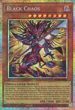 Black Chaos (Starlight Rare) - CORI-EN001 - Chaos Origins 1st Edition