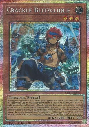 Crackle Blitzclique (Starlight Rare) - CORI-EN012 - Chaos Origins 1st Edition