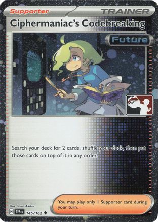 Ciphermaniac's Codebreaking - 145/162 (Cosmos Holo) 145 - Prize Pack Series Cards Holofoil