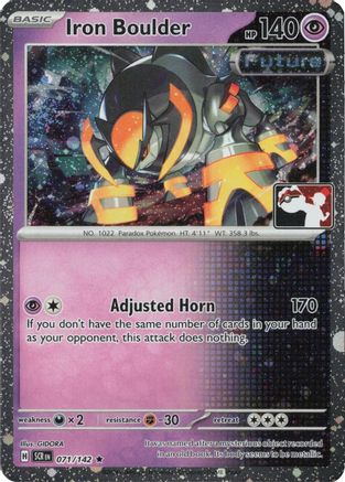 Iron Boulder - 071/142 (Cosmos Holo) 71 - Prize Pack Series Cards Holofoil
