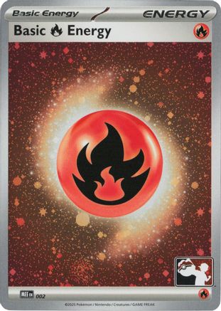 Basic Fire Energy - MEE 002 (Cosmos Holo) 2 - Prize Pack Series Cards Holofoil
