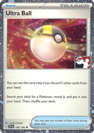 Ultra Ball - 196/198 (Cosmos Holo) 196 - Prize Pack Series Cards Holofoil