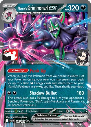 Marnie's Grimmsnarl ex - 136/182 136 - Prize Pack Series Cards Holofoil