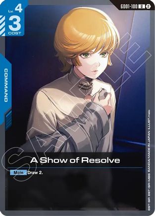 A Show of Resolve - GD01-100 - Deck Build Box Freedom Ascension