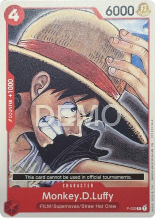 Monkey.D.Luffy - P-022 (P-022) - One Piece Demo Deck Cards