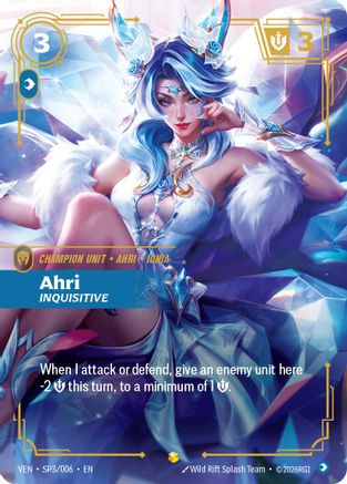 Ahri - Inquisitive - SP3/006 - Vendetta Foil