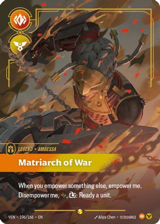 Ambessa - Matriarch of War (Overnumbered) - 196/166 - Vendetta Foil