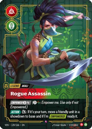 Akali - Rogue Assassin - 139/166 - Vendetta Foil