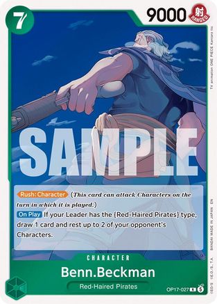 Benn.Beckman (OP17-027) - The World's Strongest Warriors Foil