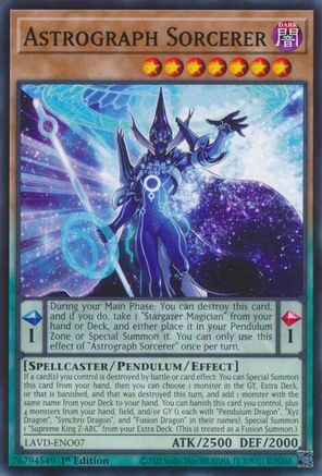 Astrograph Sorcerer - LAVD-ENO07 - Legendary Arc-V Decks 1st Edition