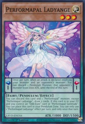 Performapal Ladyange - LAVD-ENO16 - Legendary Arc-V Decks 1st Edition
