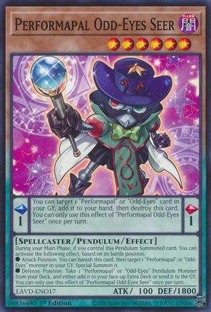Performapal Odd-Eyes Seer - LAVD-ENO17 - Legendary Arc-V Decks 1st Edition