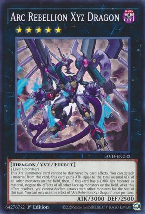 Arc Rebellion Xyz Dragon - LAVD-ENO32 - Legendary Arc-V Decks 1st Edition