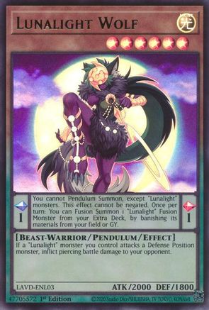 Lunalight Wolf - LAVD-ENL03 - Legendary Arc-V Decks 1st Edition