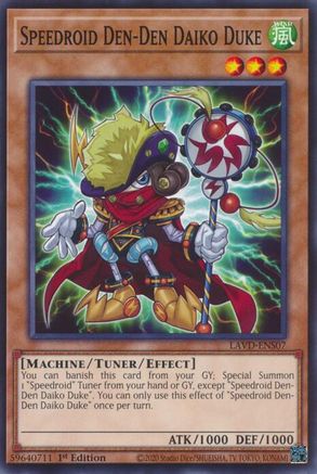 Speedroid Den-Den Daiko Duke - LAVD-ENS07 - Legendary Arc-V Decks 1st Edition