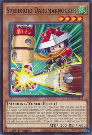 Speedroid Darumaknocker - LAVD-ENS15 - Legendary Arc-V Decks 1st Edition