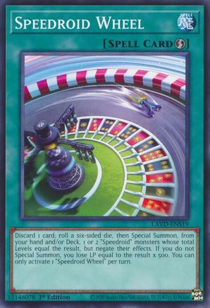 Speedroid Wheel - LAVD-ENS19 - Legendary Arc-V Decks 1st Edition