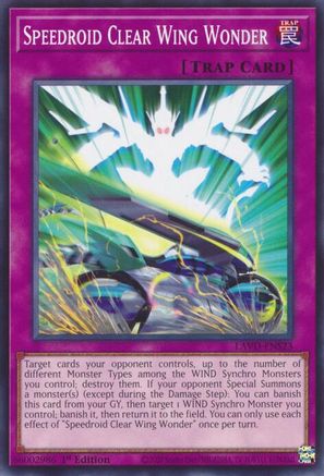 Speedroid Clear Wing Wonder - LAVD-ENS23 - Legendary Arc-V Decks 1st Edition