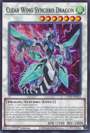 Clear Wing Synchro Dragon - LAVD-ENS24 - Legendary Arc-V Decks 1st Edition
