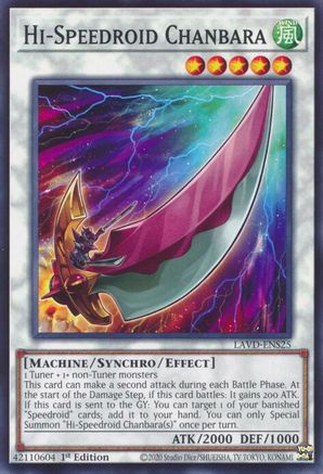 Hi-Speedroid Chanbara - LAVD-ENS25 - Legendary Arc-V Decks 1st Edition