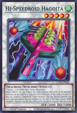 Hi-Speedroid Hagoita - LAVD-ENS26 - Legendary Arc-V Decks 1st Edition