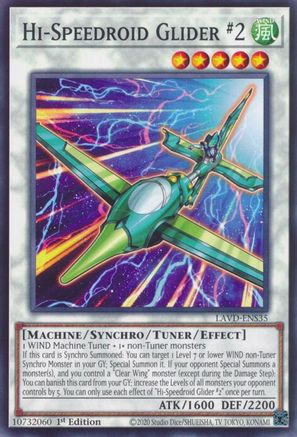 Hi-Speedroid Glider #2 - LAVD-ENS35 - Legendary Arc-V Decks 1st Edition