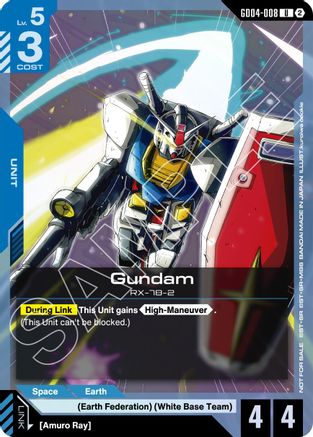 Gundam (WCS 26-27 Participation Pack Vol.2) - GD04-008 - Gundam Promotional Cards Holofoil