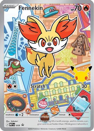 Fennekin -  059 59 - First Partner Collection 2026 Holofoil