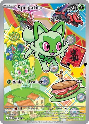 Sprigatito -  061 61 - First Partner Collection 2026 Holofoil
