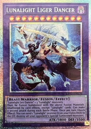 Lunalight Liger Dancer (Starlight Rare) (LAVD-ENL34) - Legendary Arc-V Decks 1st Edition