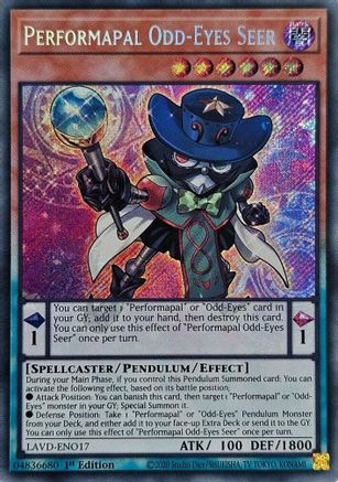 Performapal Odd-Eyes Seer (Secret Rare) - LAVD-ENO17 - Legendary Arc-V Decks 1st Edition