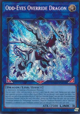 Odd-Eyes Override Dragon (Secret Rare) - LAVD-ENO38 - Legendary Arc-V Decks 1st Edition