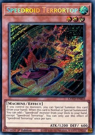 Speedroid Terrortop (Secret Rare) - LAVD-ENS03 - Legendary Arc-V Decks 1st Edition