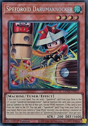 Speedroid Darumaknocker (Secret Rare) - LAVD-ENS15 - Legendary Arc-V Decks 1st Edition