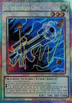 Hi-Speedroid Cork Shooter (Starlight Rare) - LAVD-ENS31 - Legendary Arc-V Decks 1st Edition