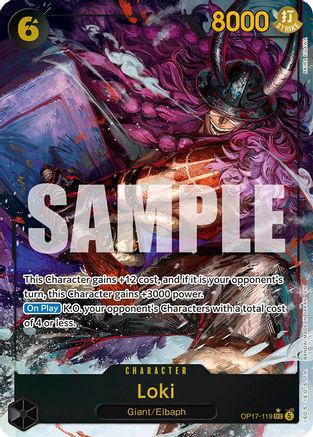 Loki (Alternate Art) - OP17-119 - The World's Strongest Warriors Foil