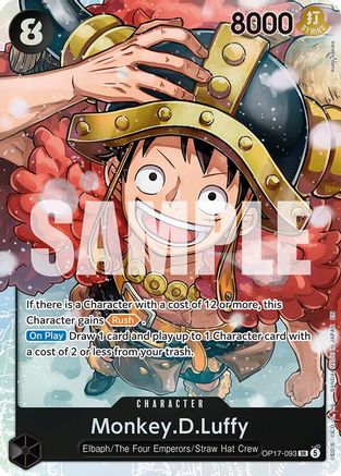 Monkey.D.Luffy - OP17-093 - The World's Strongest Warriors Foil